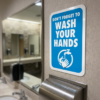 Wash Your Hands Aluminum Signs