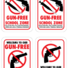 Gun Free School Signs