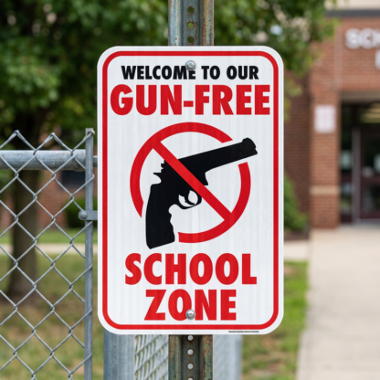 Gun Free School Zone Signs