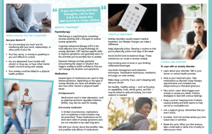 Anxiety Prevention Brochures