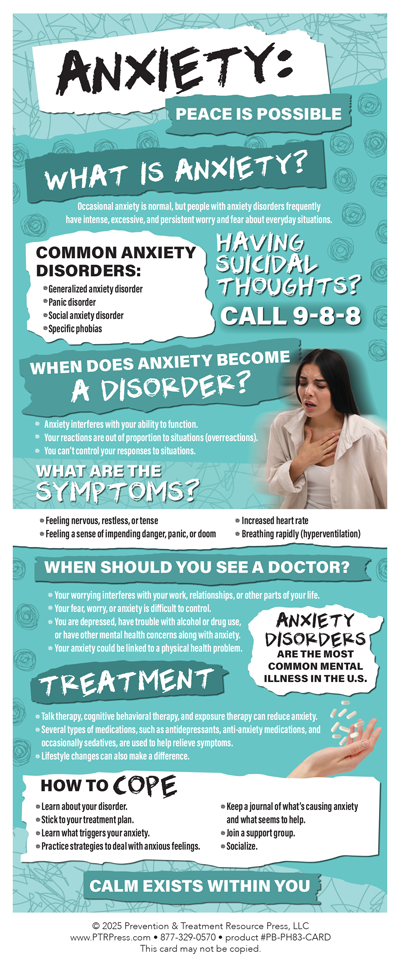 Anxiety Awareness Cards