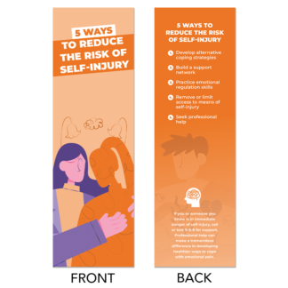 5 Ways to Reduce the Risk of Self Injury Prevention Bookmarks
