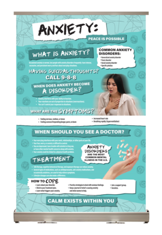 Anxiety Awareness Tabletop Display