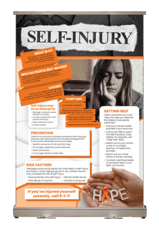 Self Injury Tabletop Display