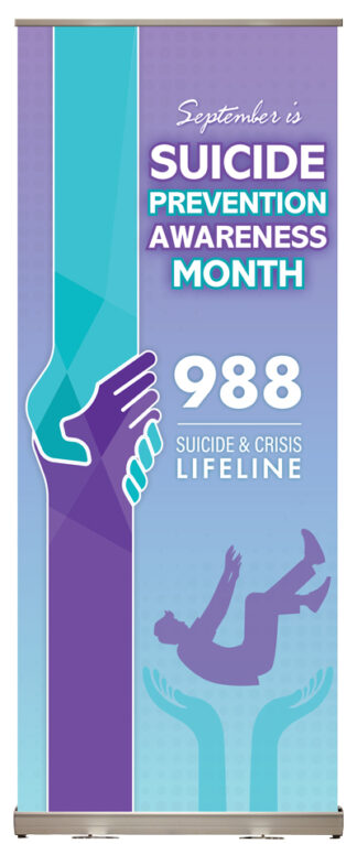 Suicide Prevention Awareness Retractable Display