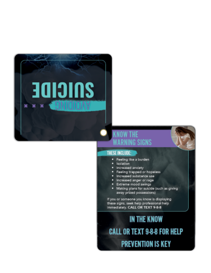 Suicide Know the Warning Signs Flip Tips