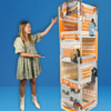 self harm awareness pop up tower for for schools, clinics, counseling centers, and community programs