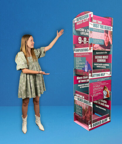 depression awareness pop up tower