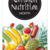 Nutrition Month Display March Healthy Eating Awareness Banner