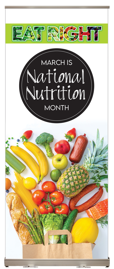 Nutrition Month Display March Healthy Eating Awareness Banner