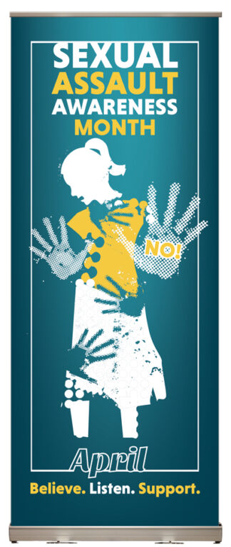 Sexual Assault Awareness Month Display April Support Banner