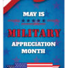Military Appreciation Month Roll Up Display