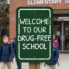 Welcome To Our Drug-Free School Aluminum Signs