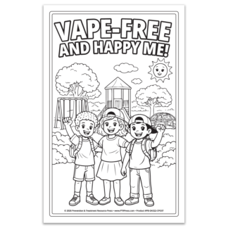 Vaping Prevention Coloring Poster for Kids