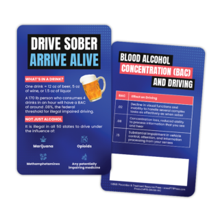 Impaired driving wallet cards