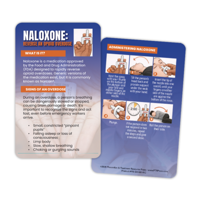 Naloxone Opioid Overdose Wallet Card