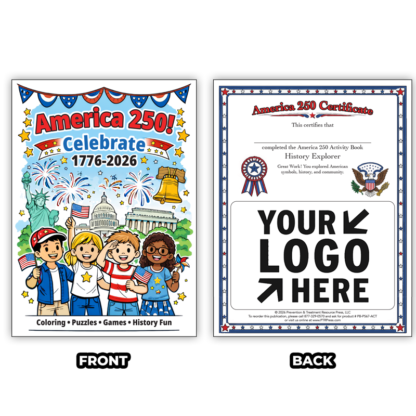 Americas 250th Birthday Activity Books