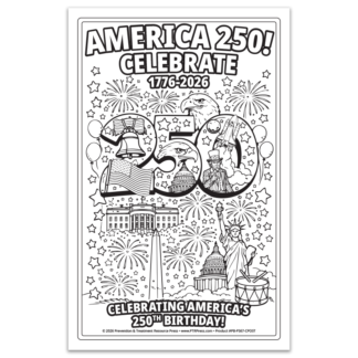 America 250 Coloring Poster