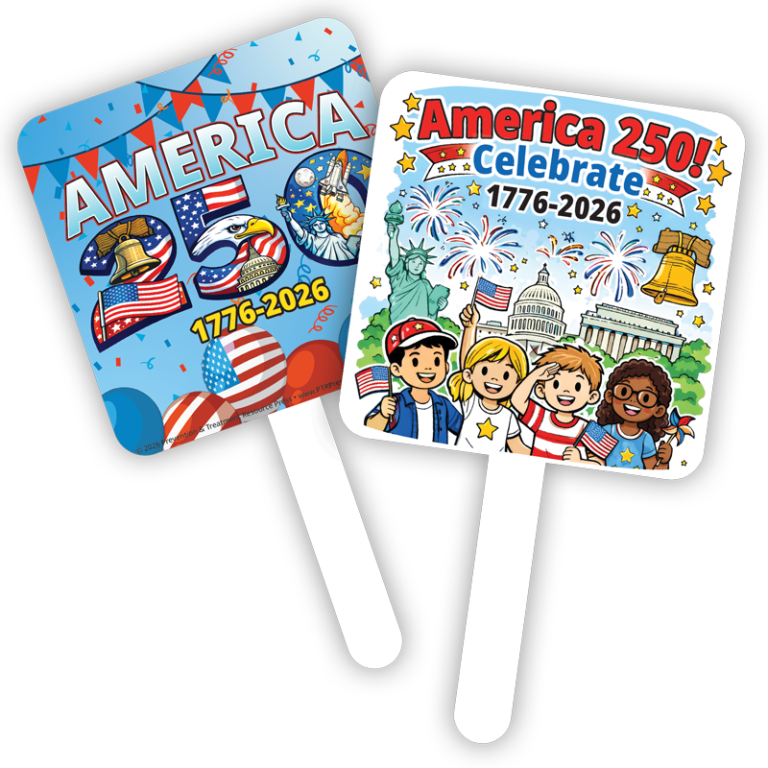 “Celebrate America 250! 1776–2026” Hand Fan