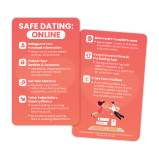 Online Dating Safety Wallet Cards