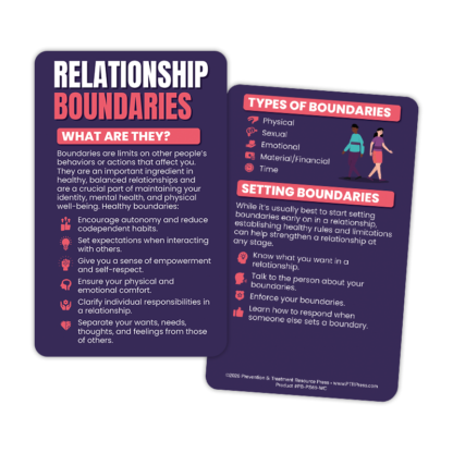 Relationship Boundaries Wallet Cards