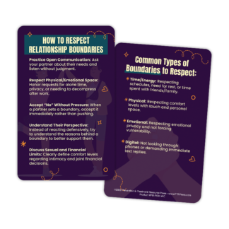 How to Respect Relationship Boundaries Wallet Card
