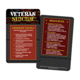 Veteran Suicide Wallet Card
