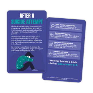 After a Suicide Attempt Wallet Card