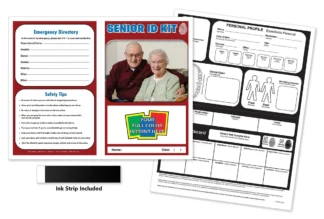 Custom Senior Citizen Safety Identification Card and Kit