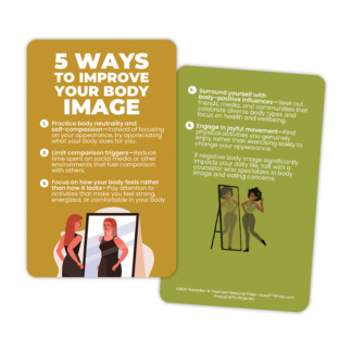 5 Ways to Your Improve Body Image Wallet Card