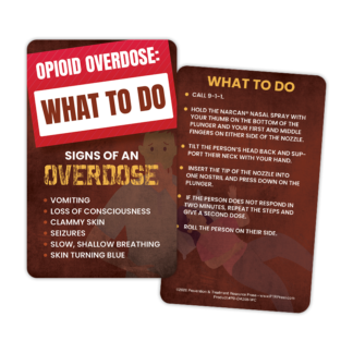 Opioid Overdose: What to Do Wallet Card