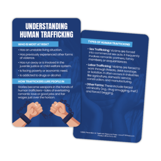 Understanding Human Trafficking Wallet Card