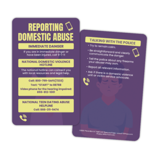 Reporting Domestic Abuse Wallet Card