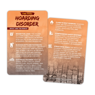 Fire Risk Hoarding Wallet Card