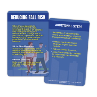 Reducing Fall Risk Wallet Card