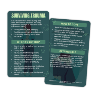 Surviving Trauma Wallet Card