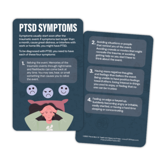 PTSD Symptoms Wallet Card