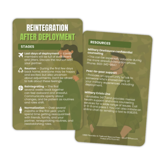 Reintegration After Deployment Wallet Card