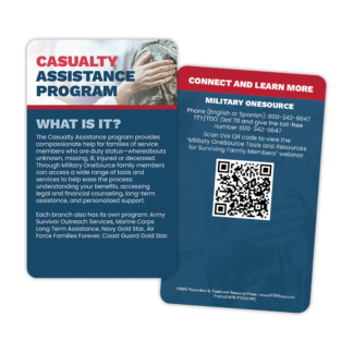 Casualty Assistance Program Wallet Card